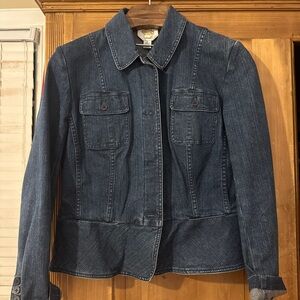 Talbots Classic Blue Jean Jacket